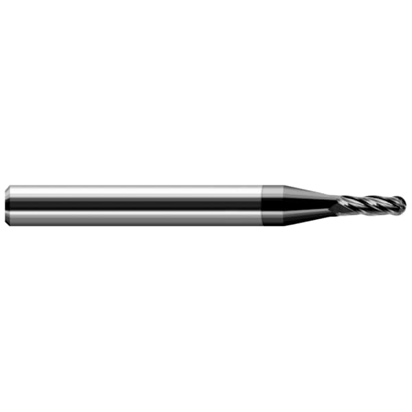 Miniature End Mill - Ball - Stub & Standard, 0.2500" (1/4)